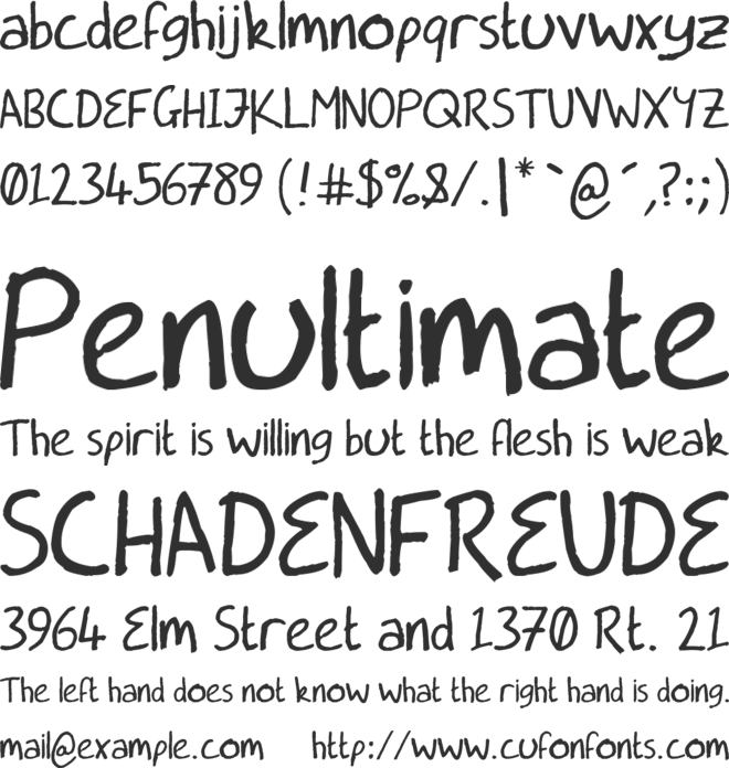 Dead Ends font preview