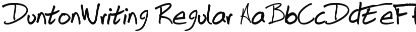 DuntonWriting font download