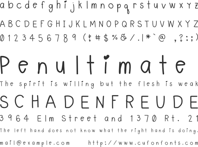 LyeMueLookKreung font preview