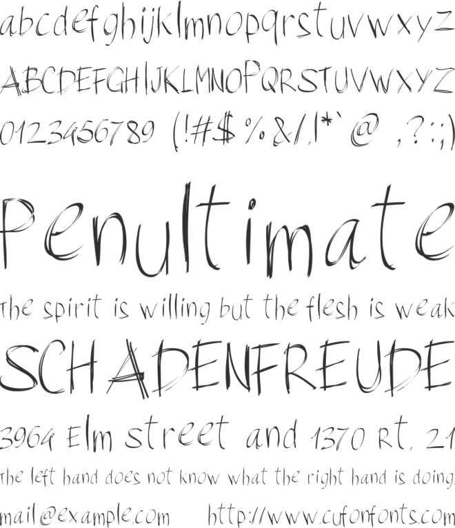 PWBrushScript font preview