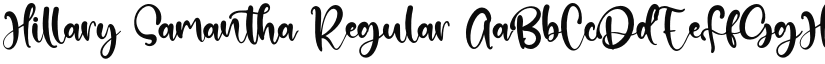 Hillary Samantha font download