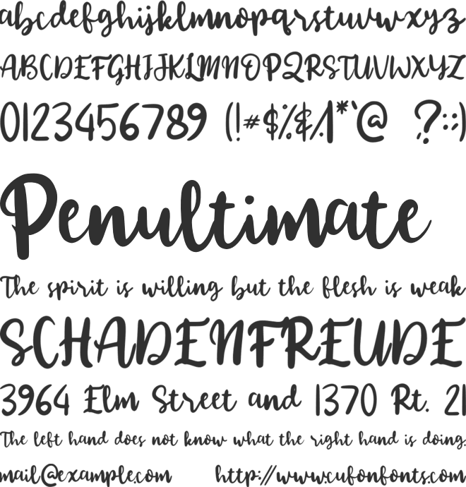 HelloMello font preview