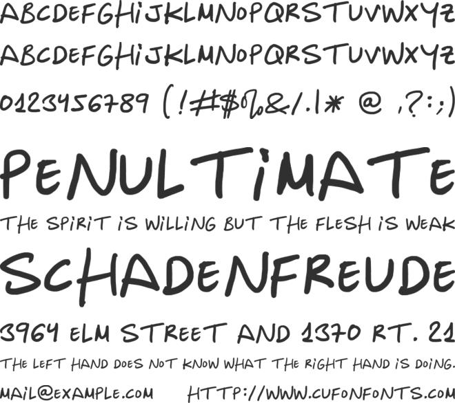 Inocua font preview