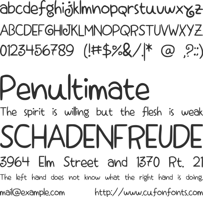 Macopah font preview