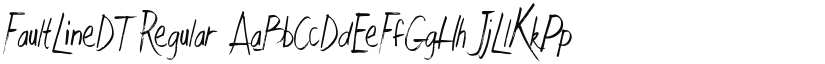 FaultLineDT Regular font