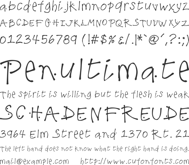 K26LilacMist font preview