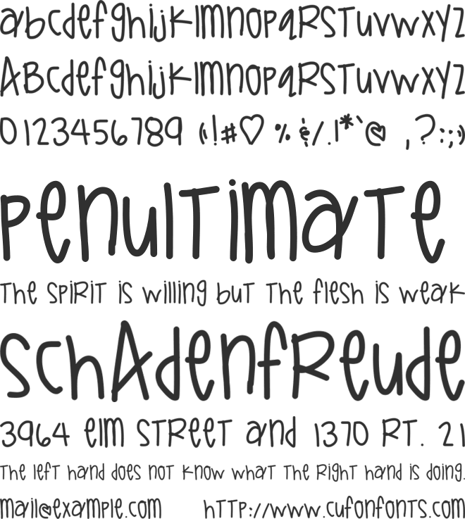 DirtyLiberties font preview