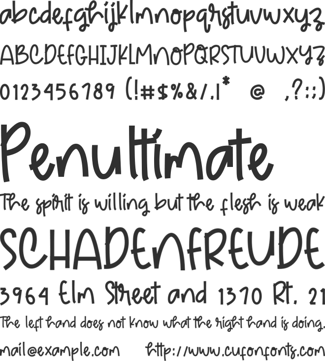 Springkled Botanical font preview