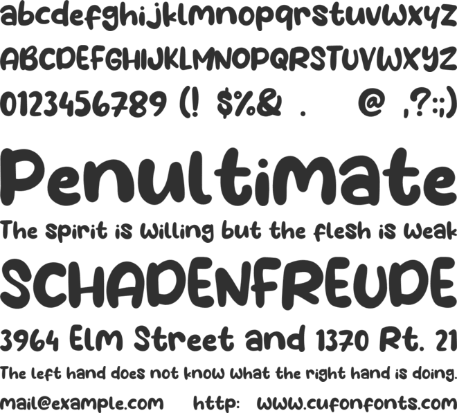 Water Galon font preview