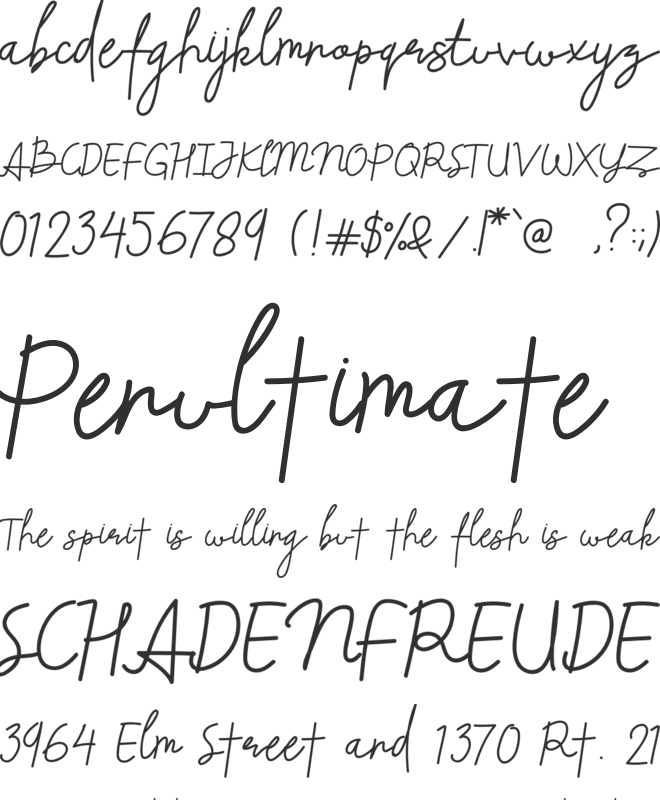 Beliya Signature font preview