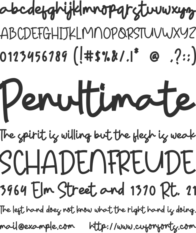 Kowe Galhak font preview