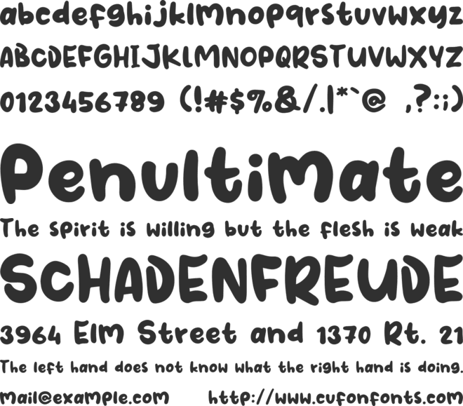 Xomai font preview