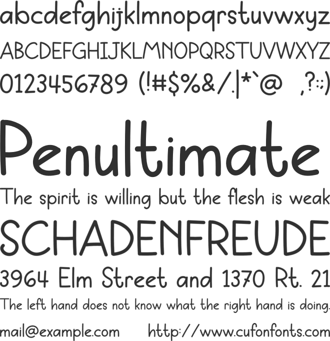 Oat Milk font preview