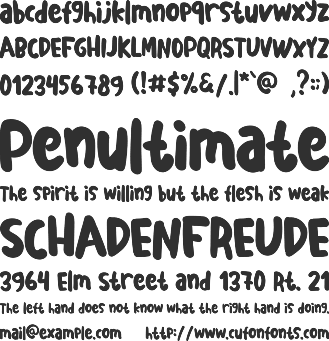 Magical Panda font preview