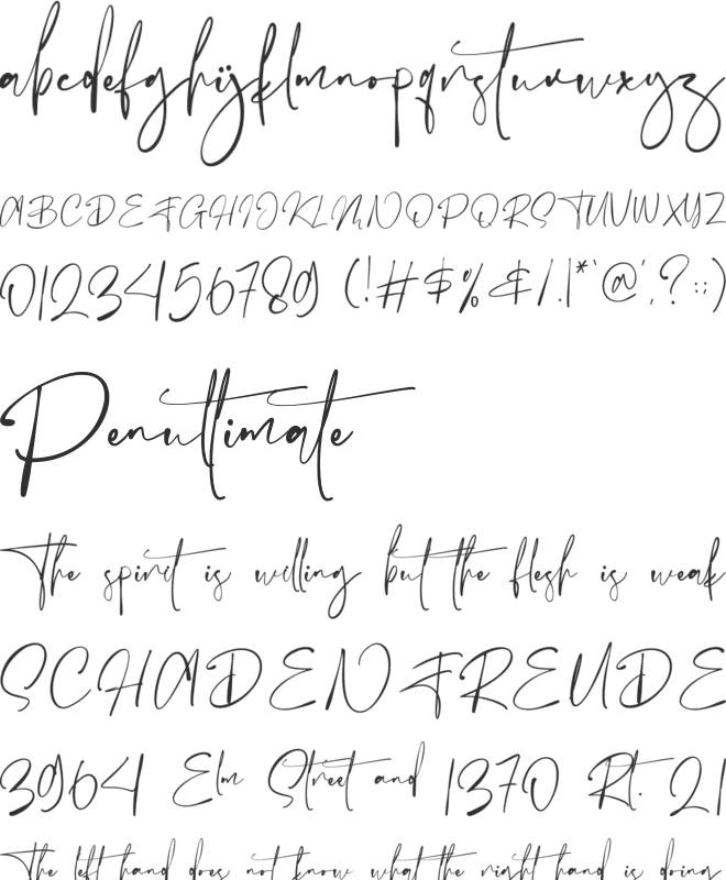 Ballison font preview