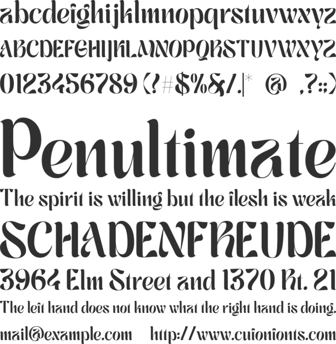 Magno font preview