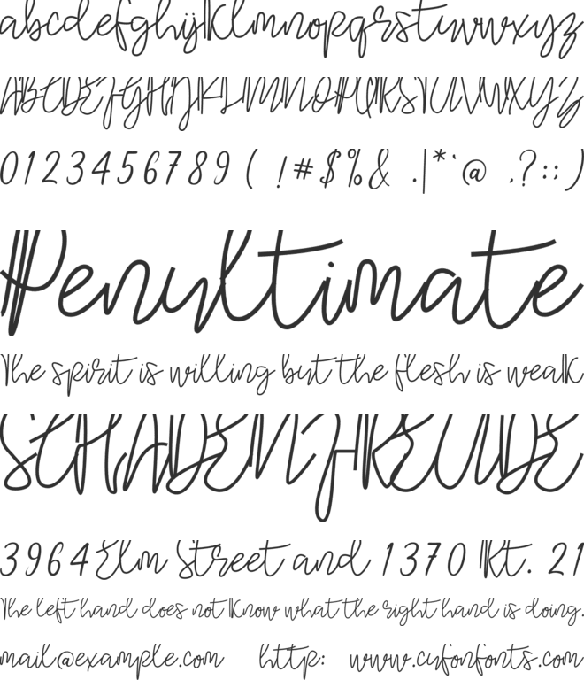 Komic Kook font preview