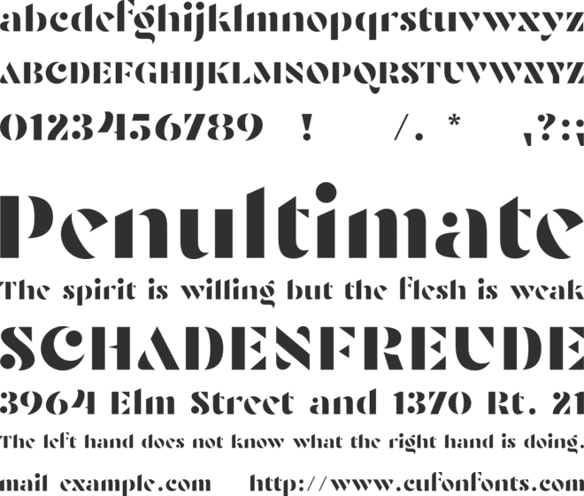 Raginy font preview