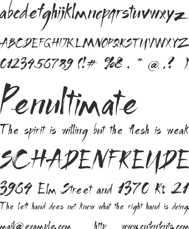 BROC font preview