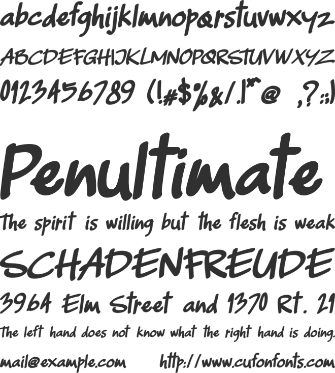 Capellen font preview