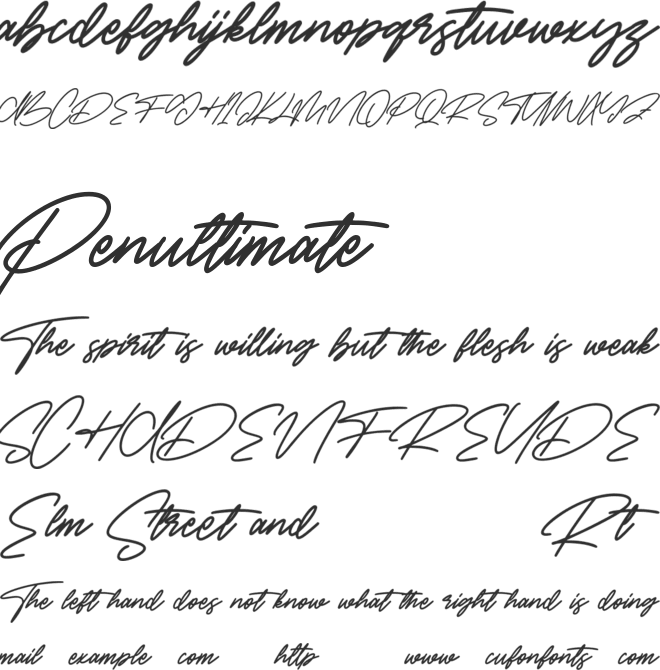 Rialltos Free font preview