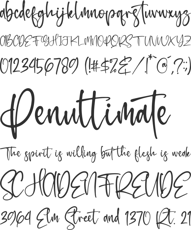 Balistica font preview