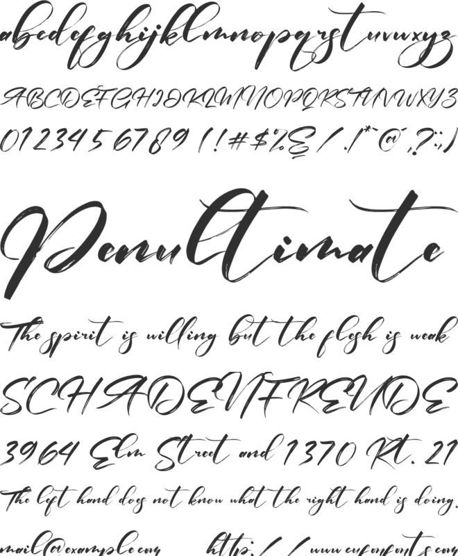 Bintang Signature font preview