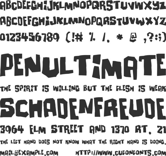 Ultimatum font preview