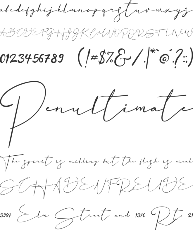 Basstian font preview