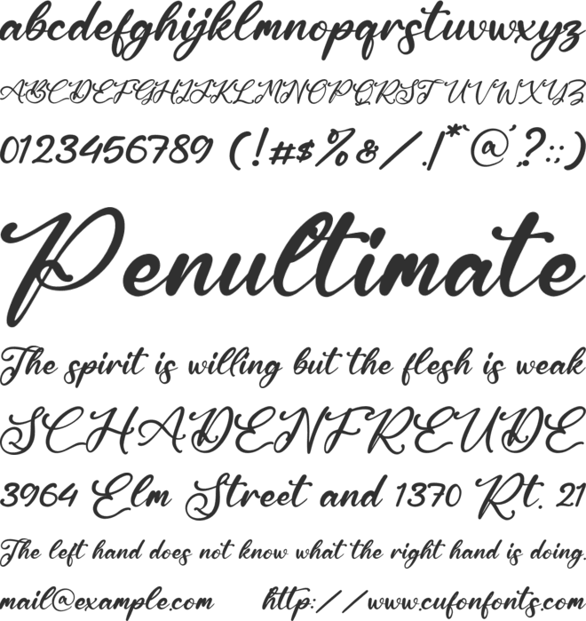 Santa Beast font preview