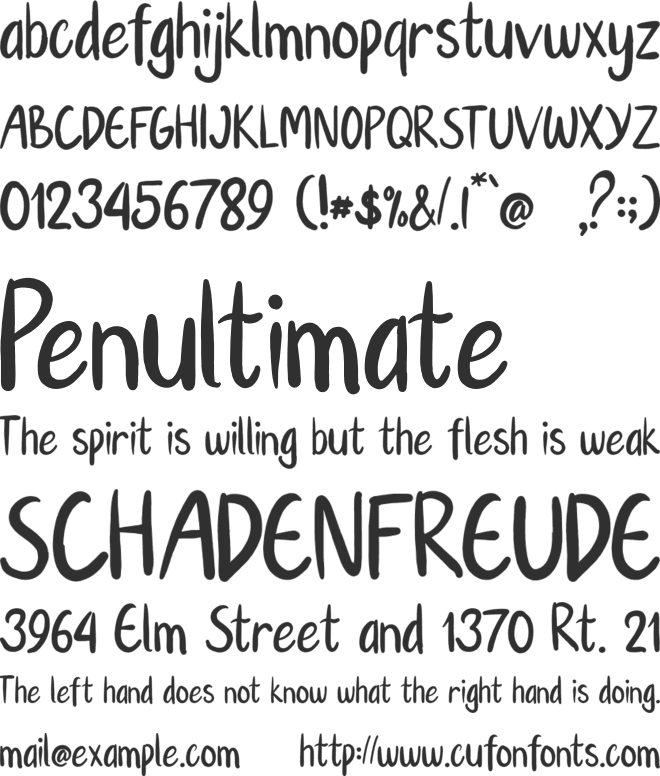 Hello Toys font preview