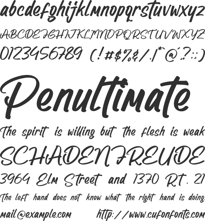 Hungtrey Beatmora font preview