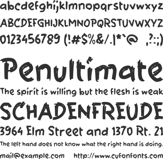 f Forest Road font preview