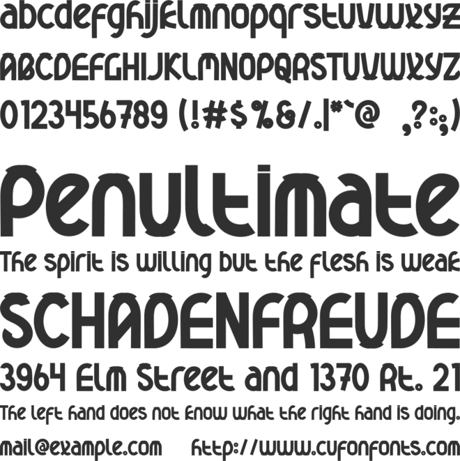 Meantime  Aurora font preview