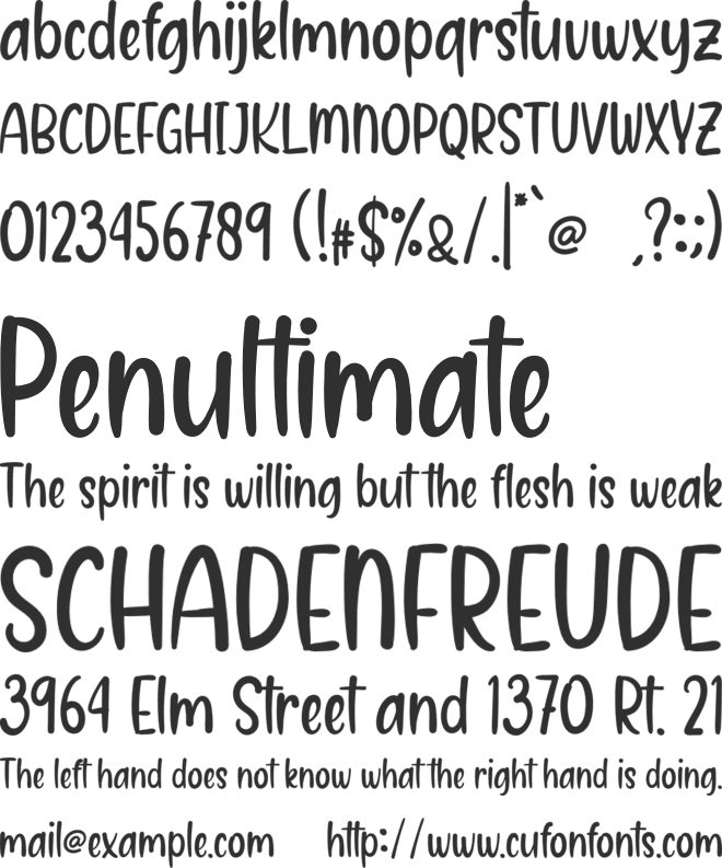 Christmas Snowfall font preview