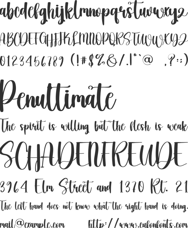 Walkouts font preview