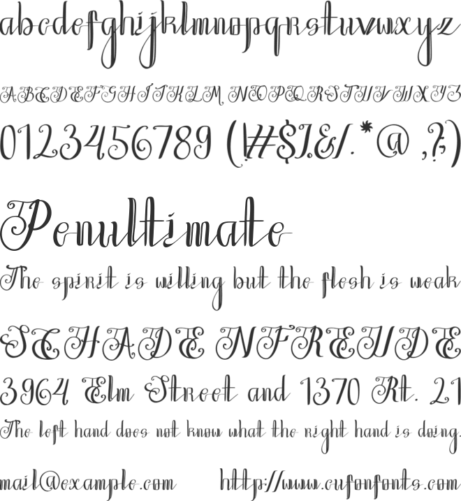 Mangkualam font preview