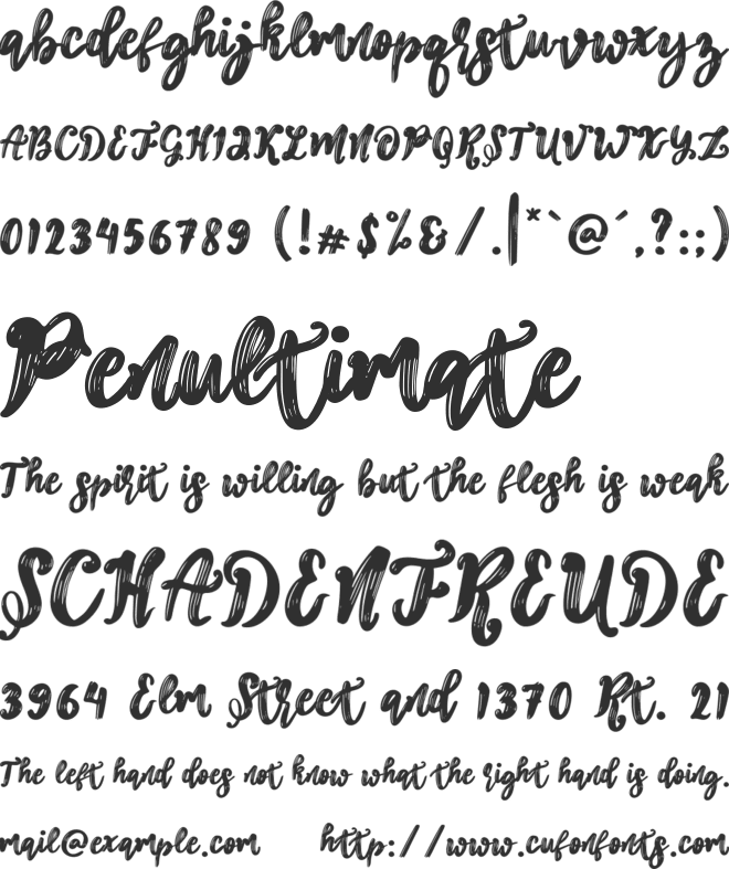 Croissant Lover font preview