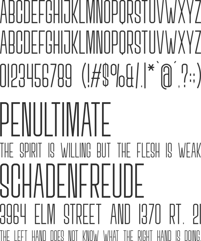 Gumok font preview