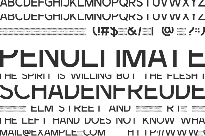 BIREVA font preview