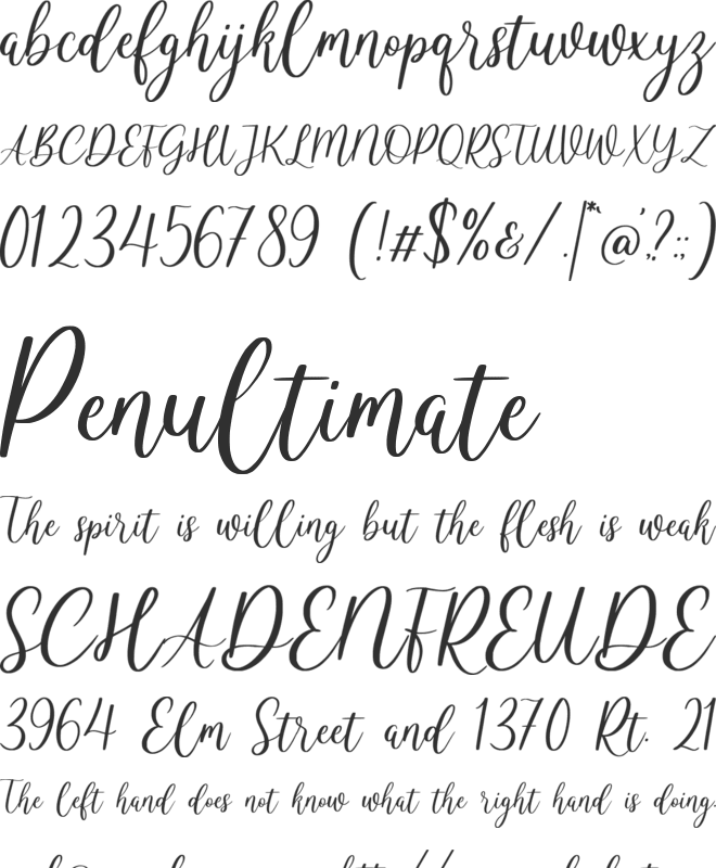 Celineharp font preview