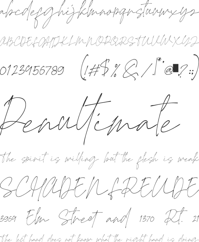 Rosyitha font preview