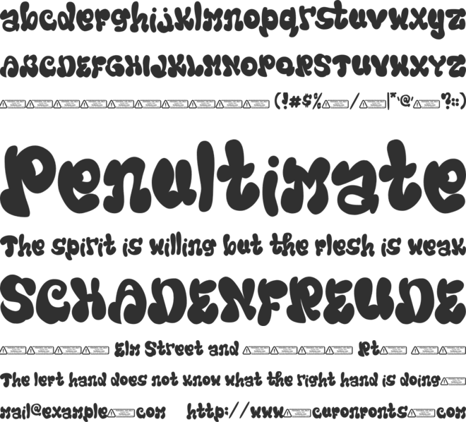 Amigos font preview