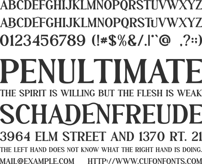 ELLFIELD font preview