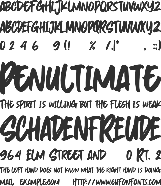 Byassa font preview