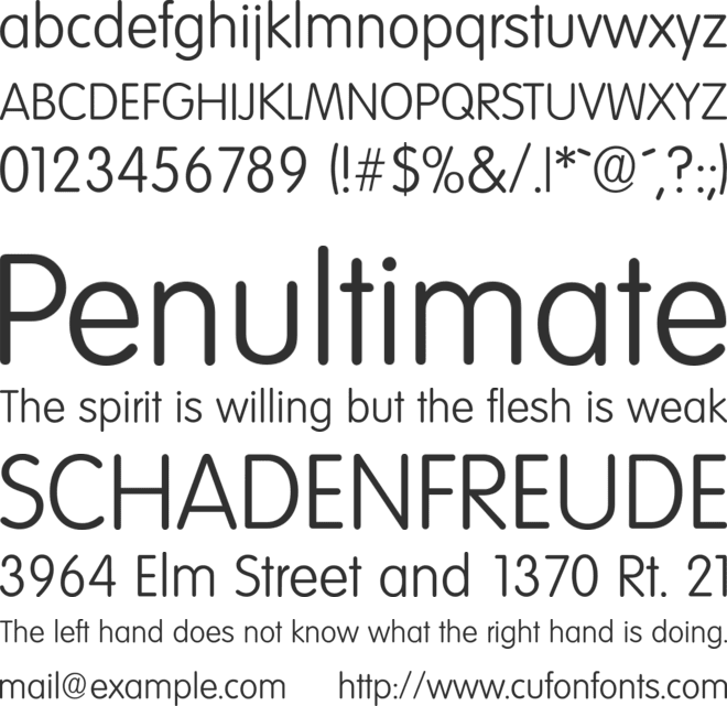 VolkswagenSerial font preview