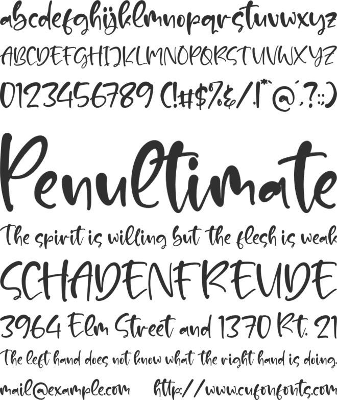 Maldonado font preview