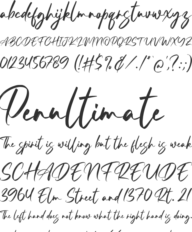 Resttu Pagi font preview