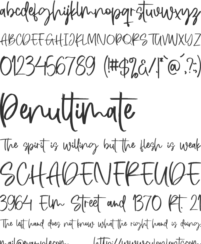 Bespoquet font preview