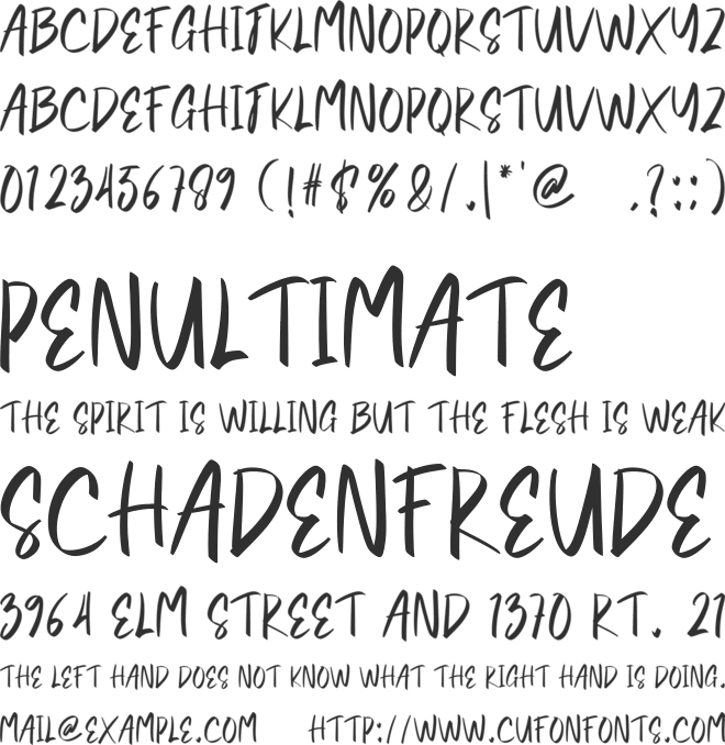 Lemonjuice font preview